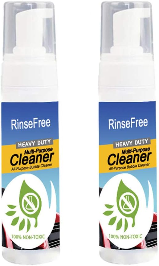 All Purpose Bubble Cleaner Spray Rinse Free 100ml, Heavy Duty Kitchen Degreaser Cleaner for Oven Grill, Tea Coffee Red Wine Spot Stain Remover Cleanser, Plush Toy Cleaner by Wesracia 2