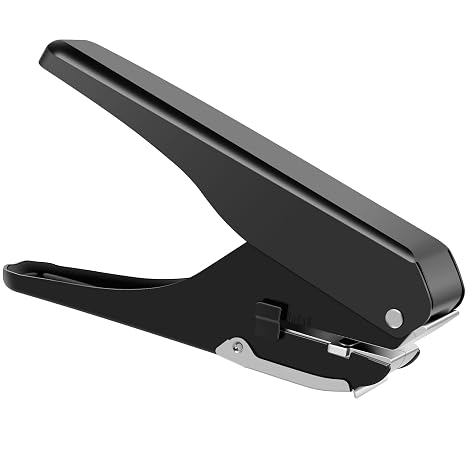 Slot Hole Punch, Multifunctional Oval Hole Punch, Metal ID Card Hand Puncher, Heavy-Duty Handheld Hole Puncher Precise Paper Single Hole Punching Tool for Paper ID Card
