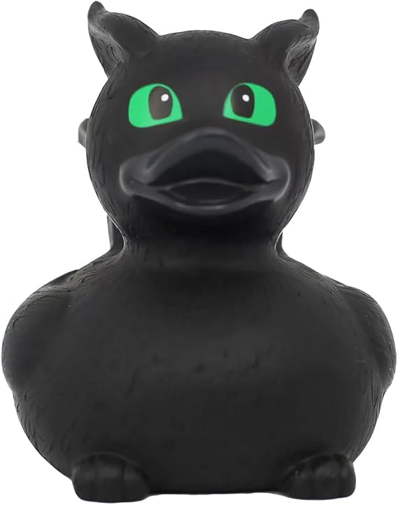 3 Inch Little Dragon Rubber Duck Bath Toy, Collectable, Fun for All Ages, Auto Dash Decoration, Crusing Vacation Gift, Party Favors, Office, School, Home