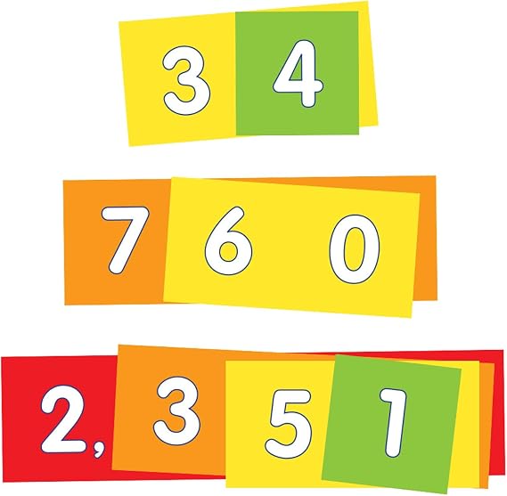 EAI Education Place Value Strips - Ones to Thousands: 10 Student Sets