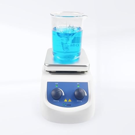 Magnetic Stirrer Hot Plate Max 380C (716F0, Magnetic Hotplate Stirrer with Max Speed 2000RPM, 5L Stirring Capacity, Stirring Bar Included,Not Suitable for Accuracy and Low Temp Control