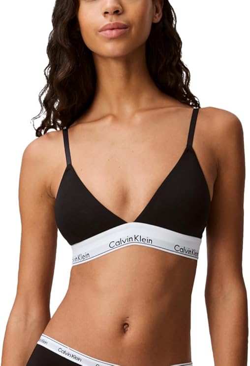 Calvin Klein Women's Modern Cotton Lightly Lined Triangle Wireless Bralette