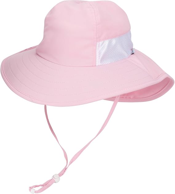 SwimZip Girls' Wide Brim Sun Hat - UPF 50+ Sun Protection