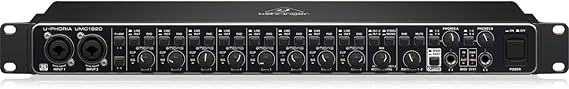 Behringer UMC1820 Audiophile 18x20 USB Audio/MIDI Interface with Midas Mic Preamplifiers and ADAT I/O | For Recording Microphones and Instruments