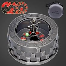 CZYY Roulette Dice - 7-in-1 Metal Spinner Dice Set, Unique Spinning Dice, Desk Fidget Gadget - Cool DND Role Playing Dice, Gift & Accessories for DND, Tabletop RPG, Board Game (Sliver)