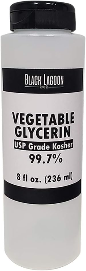Pure Vegetable Glycerin Liquid 8 oz - Food & USP Grade All Natural Glycerin - Vegan - Additive, Crafts, Soap Making