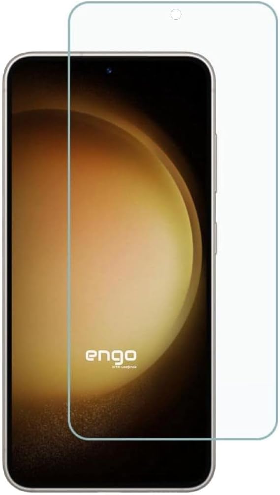 Engo Samsung Galaxy S23 İle Uyumlu Ekran Koruyucu 9H Temperli Kırılmaz Esnek Nano Cam, Çizilmeye Dayanıklı Koruma, HD Şeffaf