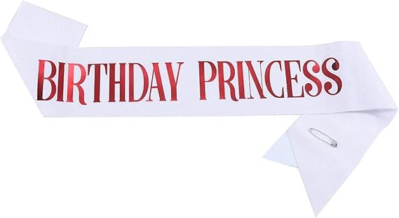 Birthday Sash Glitter Birthday Princess Sash For Women 16th 18th 20th 21st 30th 40th 50th Happy Party Decoration Supplies(09)