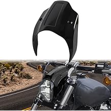 Aluminum Gloss Black Headlight Fairing Cover for Harley Breakout, Aluminum Head Light Bezel Trim Fairing Cowel Cover Kit for Harley Davidson Softail Breakout 2018-2020 Accessories