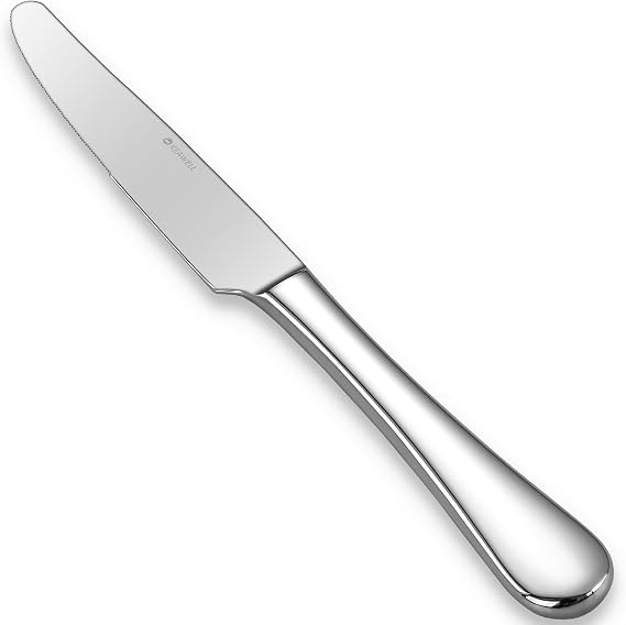 KEAWELL Premium Verona 4-Piece 9.7-Inch Dinner Knife Set (Dinner Knives) | Stainless Steel Serrated Dinner & Butter Knives; Comfortable Grip; Brilliant Mirror Finish; For Dining & Entertaining