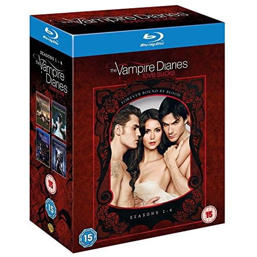 The Vampire Diaries (Seasons 1-4) - 16-Disc Box Set [ Blu-Ray, Reg.A/B/C Import - United Kingdom ]