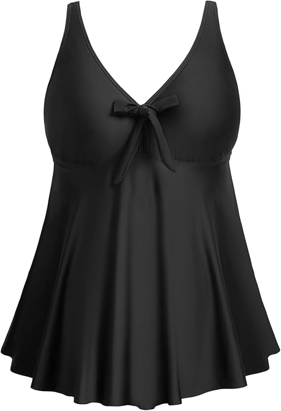 Plus Size Flowy Tankini Top Bathing Top No Bottom Included