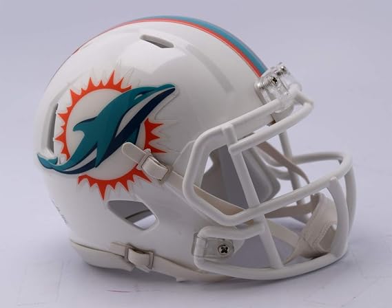 NFL Miami Dolphins Pocket Pro Speed Riddell Helmet, Team Colors, One Size