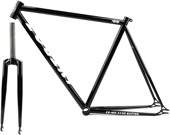 Fixed Gear Bike Frameset 52CM 55CM CR-MO Track Bike Frame Quick Release Frame 100/120mm QR BSA BB68mm