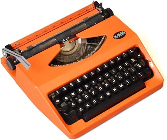 Hero Mechanical Manual Typewriter,English Typewriter with Original Carrying Case,Smooth Keys for Easy Typing Manual Typewriter Ideal for Writers, Collectors, and Children's Gifts(04)
