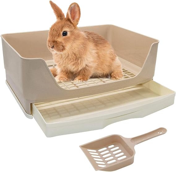 Hylyun Rabbit Toilet Large with Removable Drawer and Shovel
