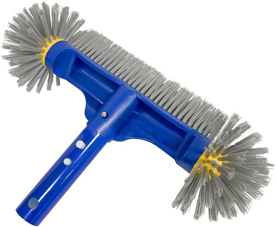 Pool Brush with Round Ends Pool Brush Pool Brush for Foil Pool Swimming Pool Brush Pool Cleaning Brush for Cleaning Pool Walls Tiles Corners Floors (Decoration G1)