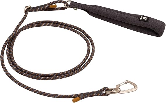 Hurtta Adjustable ECO Rope Dog Leash, BlackBerry, 4-6 ft x 0.3 in