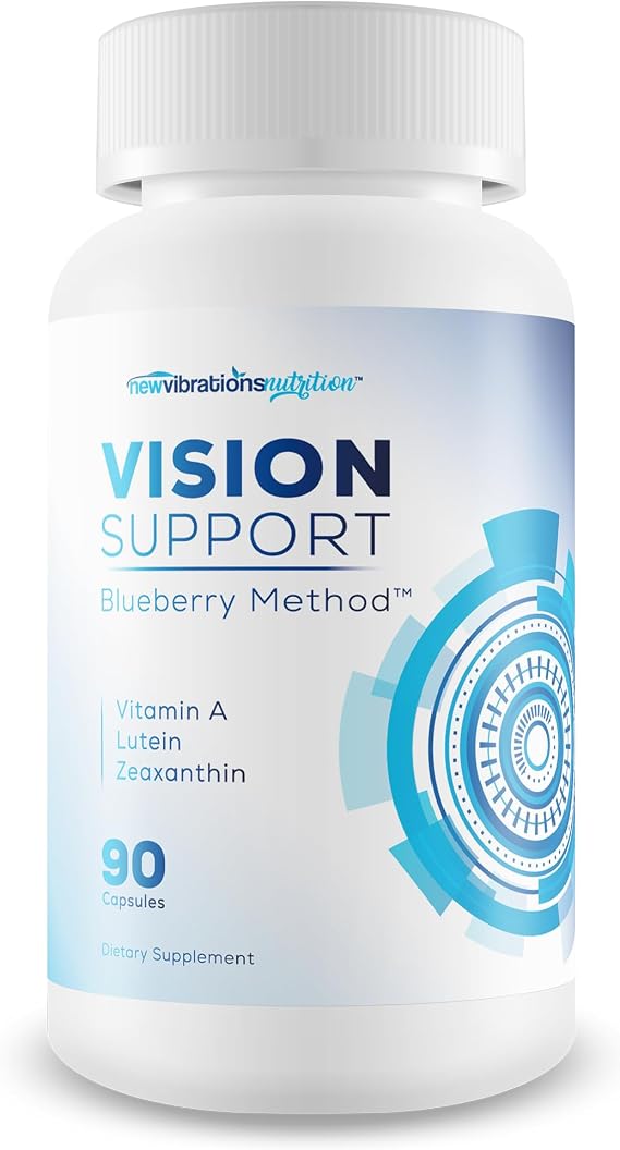 Vision Support Blueberry Method - Our Best Eye Vision Supplement - Lutein Zeaxanthin & Vitamin A Supplement For Eyes - Healthy Eyes Vitamins Lutein And Zeaxanthin Berry Trick - Operation Clearview