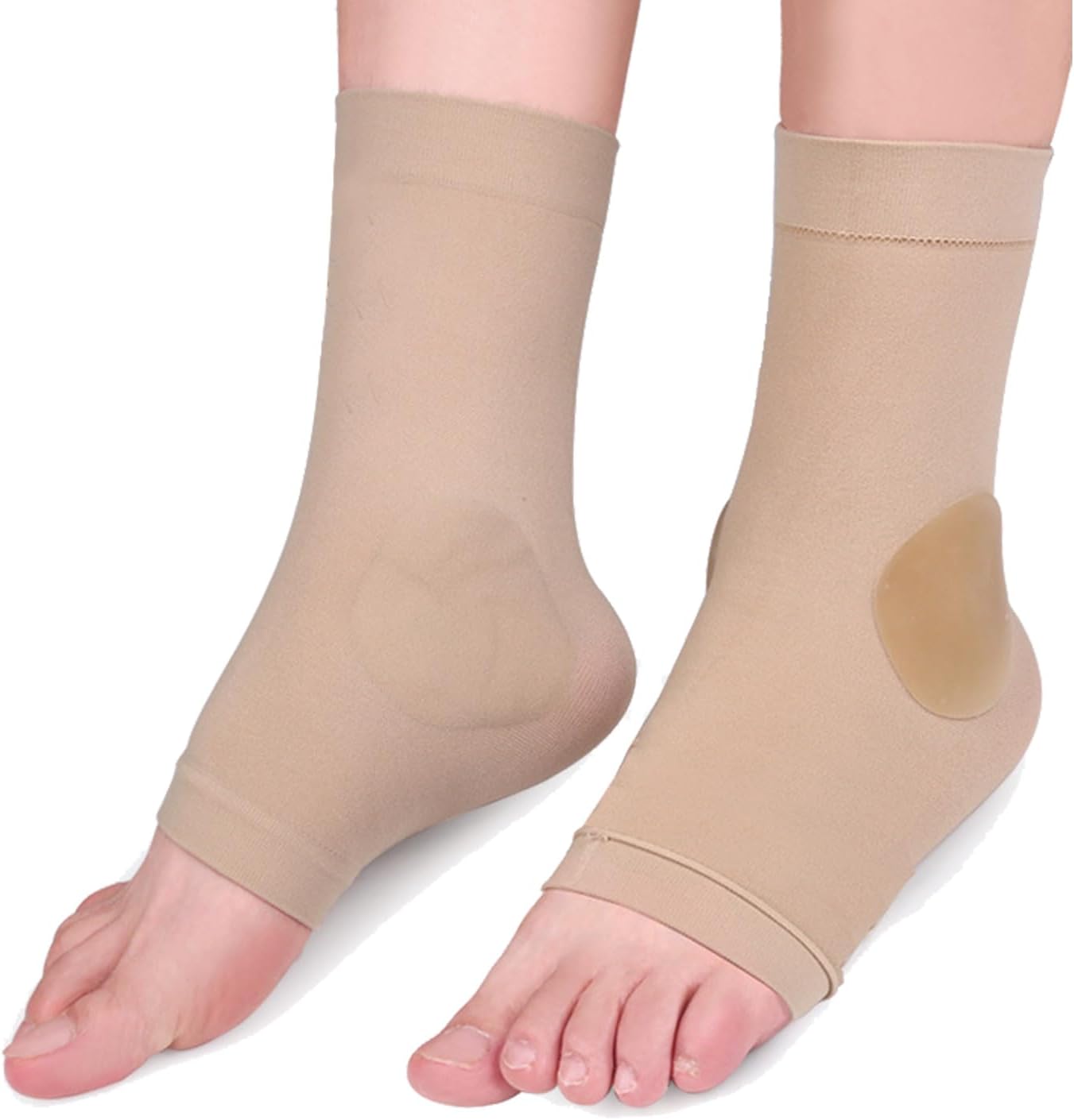 Ankle Protector Socks with Gel Pad for Ice Skating, Roller Skates, Reusable Skate Guards, Breathable Ice Skating Socks, Comfortable Figure Skating Accessories, Relieves Pain, Fits Adults