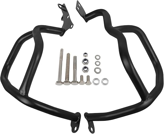 Worldmotop Motorcycle Engine Guard Highway Crash Bars fits Compatible with Honda CRF 1000L 1000L Africa Twin ABS CRF1000L 2016 2017 2018 2019 (Black, Lower)