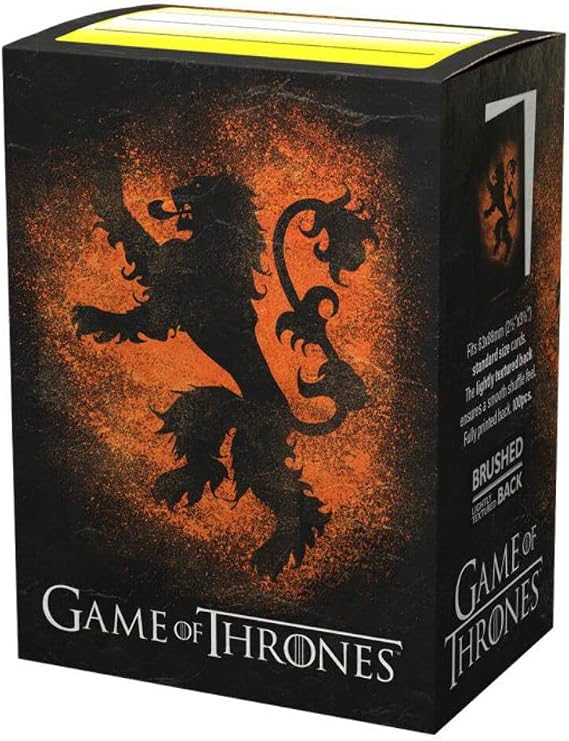 Dragon Shield Burshed Art Sleeves (100ct) - Game of Thrones: House Lannister
