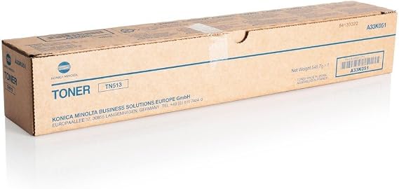 Konica Minolta tn-513 29280pages Black Toner and Laser Toner (Black, Konica Minolta, Konica Minolta Bizhub C454, C554, One Piece (S), 29280 Pages)