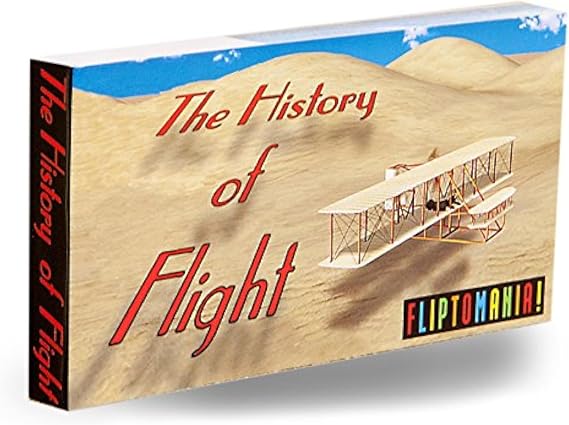 History of Flight Flipbook for Kids 6-12, Animation Flip Book for Children
