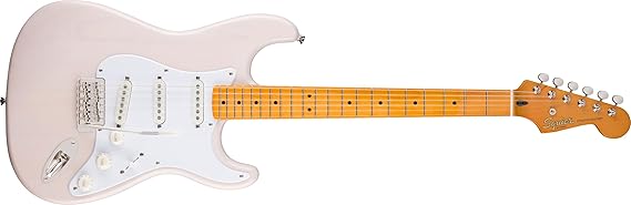 Squier Classic Vibe 50s Stratocaster Electric Guitar, White Blonde