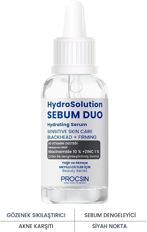 PROCSIN Hydrosolution Yağlı ve Akneye Meyilli Ciltler için Cilt Bakım Serumu 20 ML