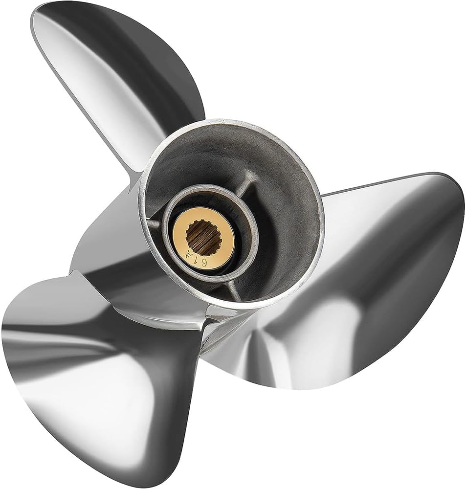 YOUNG PROPS 14 14 x 18 Replace OEM# 68F-45978-20-00 Stainless Steel Outboard Boat Propeller for Yamaha Engines 150-250 HP 15 Tooth RH