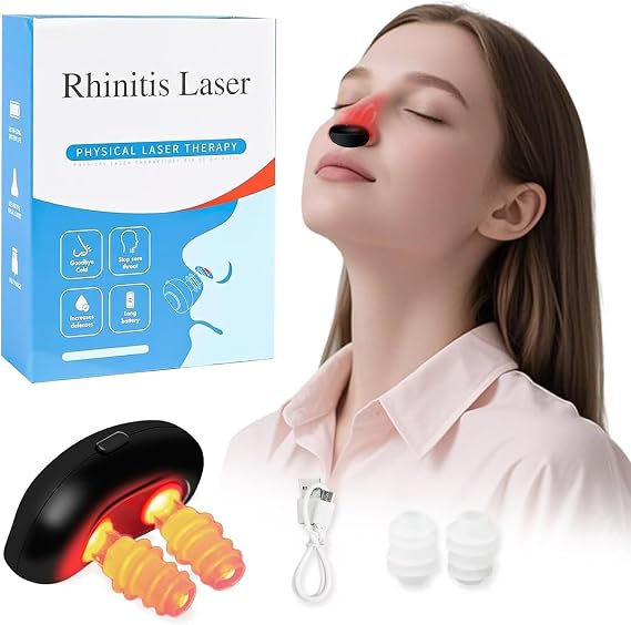 Red Light Nasal Therapy Device,Infrared Light Therapy. Portable Red Light Therapy Belt for Nose Nasal Clearing Device (black1)