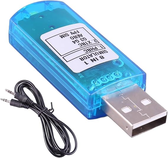 USB Flight Simulators FPVs Aircraft Helicopter Controllers with Cable for Learning & Practicing Flying Skill