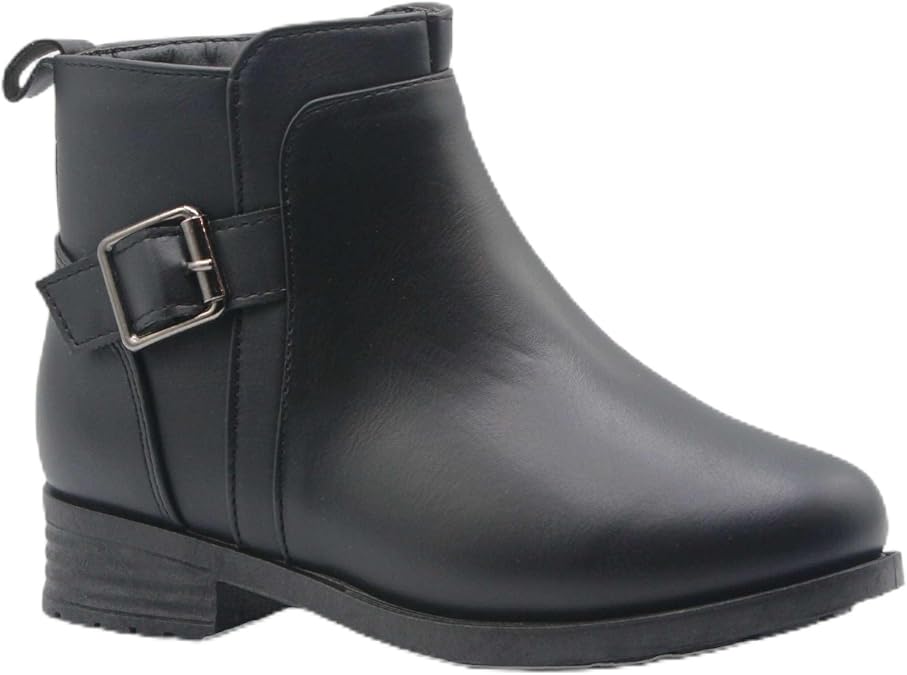 Jazame Little Girls Bella Ankle High Zipped Round Toe Fashion Dress Boots