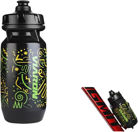 610ml Squeeze Sports Water Bottle - BPA Free, Anti-Leak for Cycling/Soccer/Rugby, Dishwasher Safe, Fast Hydration, Black
