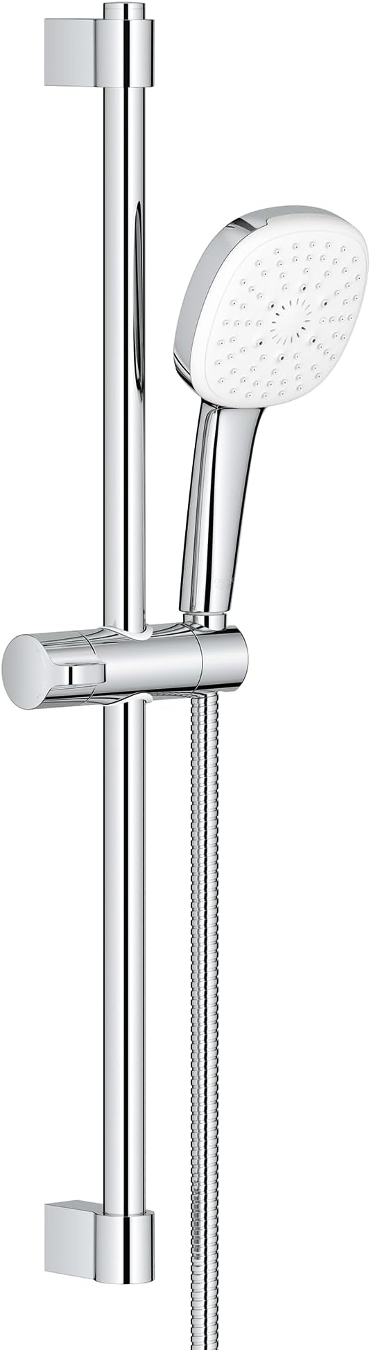 GROHE 26906002 Tempesta 24-Inch Shower Rail Set, 3-Spray, Square, 1.75 GPM, StarLight Chrome