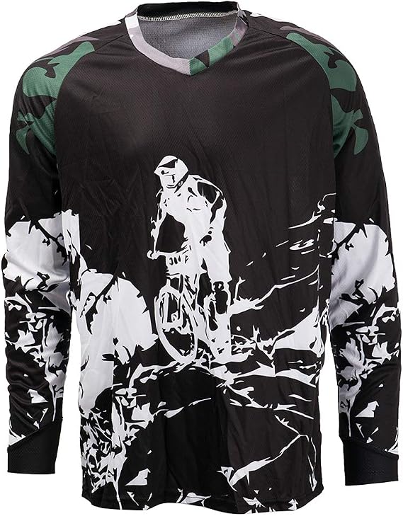 Men's Cycling Jersey MTB Shirt Mountain Bike Motorcycle Bicycle Clothes | Off Road BMX Dirt Bike Motocross Motorcycle Clothes Mountain Biking Bicycle Clothing Racing Riding