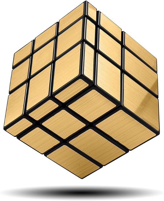 D-FantiX Shengshou Gold Mirror Cube 3x3x3, Different Shape Shifting Puzzle