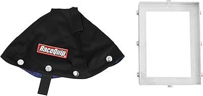 RaceQuip 871001RQP Shifter Boot 7-12 x 5-12 in Base 6 in Tall AluminumFire Retardant Cotton FR3 Black Kit
