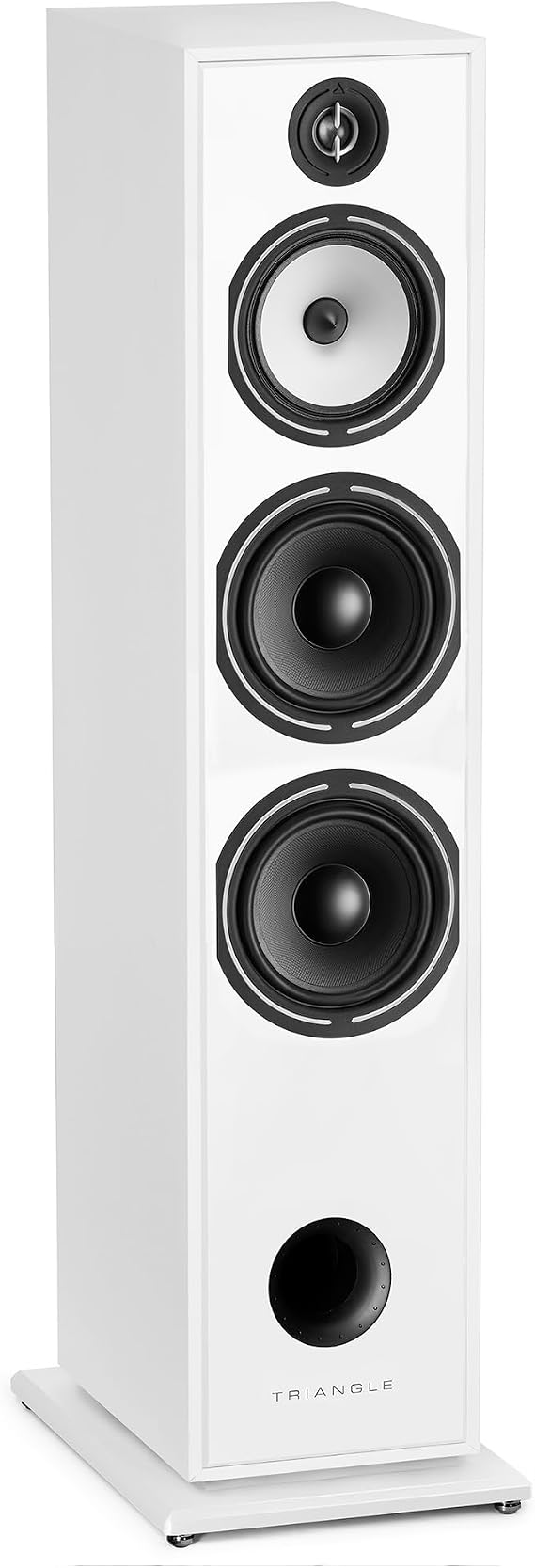 Triangle - BOREA BR10 Hi-Fi Floorstanding Speakers - Power handling 200W - Efficiency 92 dB/W/m - 21cm drivers - Versatile Music and Home Cinema - 245 x 1110 x 380 mm (White, Piece)