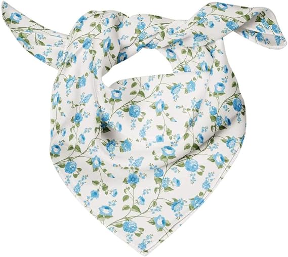Pure Silk Printed Scarf Dupatta Head Neck Wrap Bandanas For Women