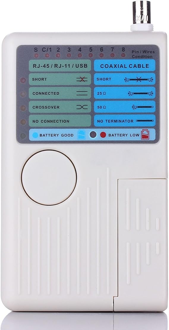 4 in 1 Network Cable Tester Multi Functional for RJ11 RJ45 USB BNC LAN Cable Wire Tester