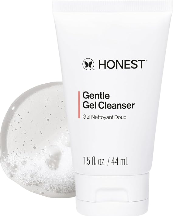 Honest Beauty Mini Gentle Gel Daily Face Cleanser, Travel Size, 1.5 fl oz