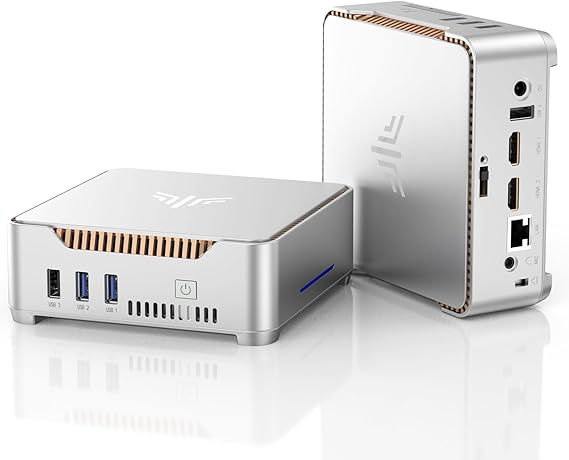 KAMRUI GK3PLUS Mini PC 16GB RAM 512GB SSD, Alder Lake-N95 (up to 3.4GHz) | Mini Desktop Computer, Support Triple 4K Display, USB-C, WiFi, Bluetooth, Ethernet, for Business, Education, Home