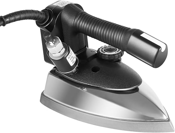 Electric Steam Iron, 1200W Gravity Feed Steam lron with 3L Water Tank, Industrial Iron Steamer for Clothes