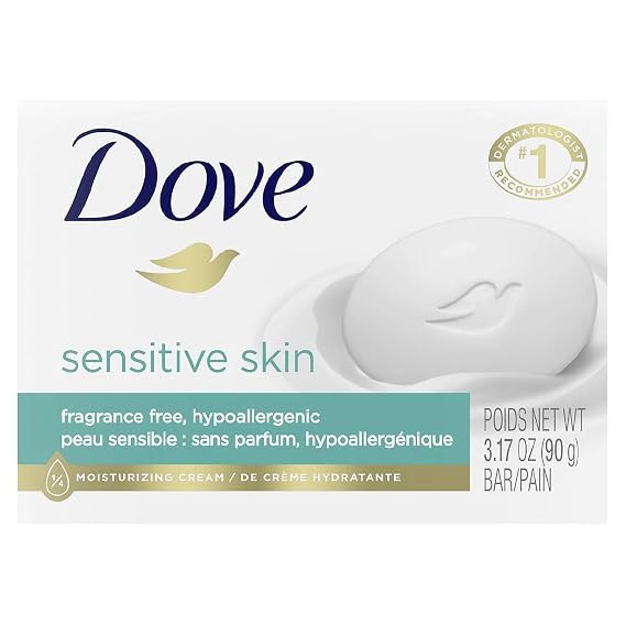 Dove beauty bar soap with moisturizing lotion for sensitive skin - 3.15 Oz