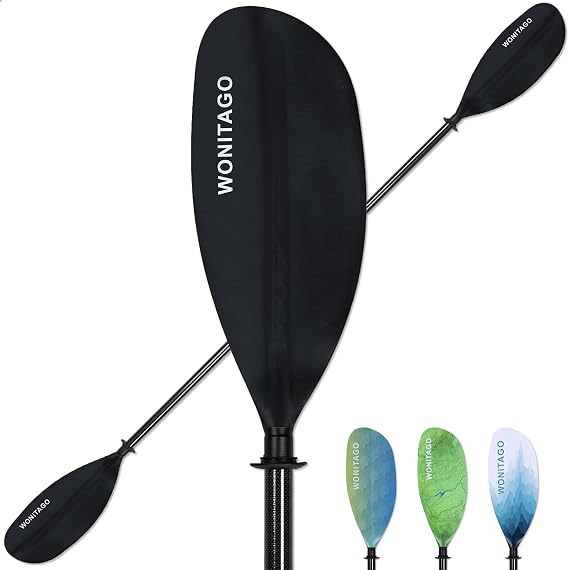 Adjustable Kayak Paddle with Carbon Fiber Shaft and Nylon Blade