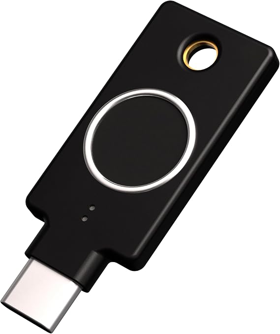 Yubico - YubiKey Bio C (FIDO Edition) - Basic Compatibility - Multi-Factor authentication (MFA) Security Key and passkey, Connect via USB-C, Biometric, FIDO Certified - Protect Your Online Accounts