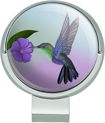 GRAPHICS & MORE Hummingbird Crowned Woodnymph Purple Violet Golf Hat Clip with Magnetic Ball Marker