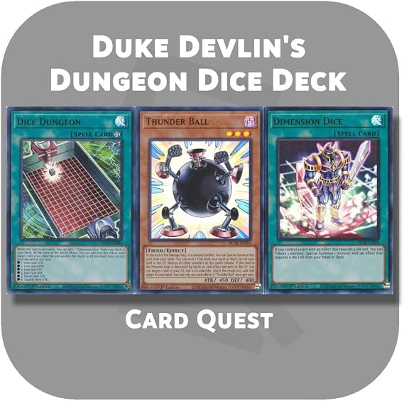 Complete Custom Deck for Yu-Gi-Oh! - Duke Devlin's Dungeon Dice Deck